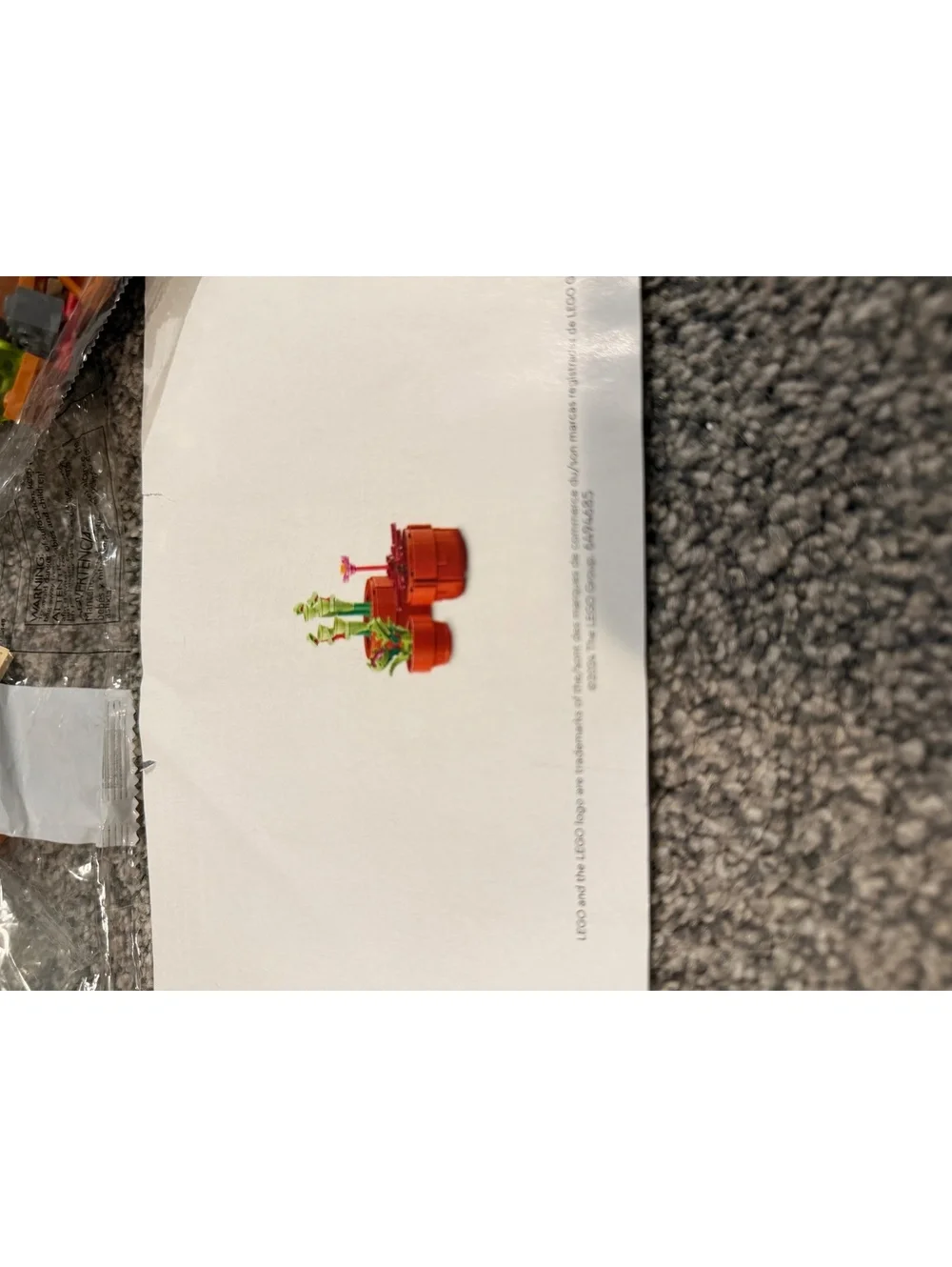 LEGO Botanical Collection Potted Plants Building Kit with Instruction Manual